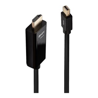 LINDY Mini-DisplayPort an HDMI Kabel 4K30 (DP: passiv) 3m