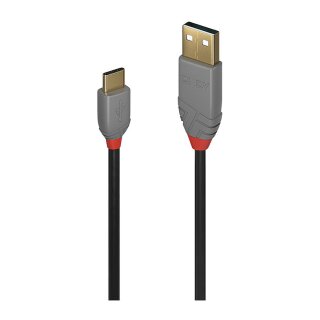 LINDY USB 2.0 Kabel Typ A/C Anthra Line M/M 2m