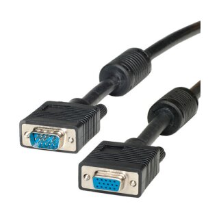 ROLINE VGA-Kabel HD15 ST - BU mit Ferritkern 3m