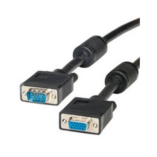 ROLINE VGA-Kabel HD15 ST - BU mit Ferritkern 20m