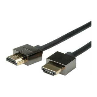 ROLINE Notebook HDMI High Speed Kabel mit Ethernet schwarz 2m