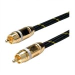 ROLINE GOLD Cinch-Kabel ST/ST weiss 5m