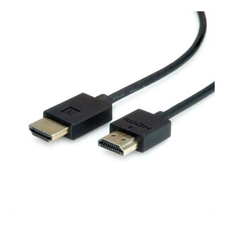 ROLINE 4K HDMI Ultra HD Kabel mit Ethernet aktiv ST/ST schwarz 5m