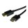 ROLINE HDMI High Speed Kabel mit Ethernet Slim ST-ST schwarz 2m