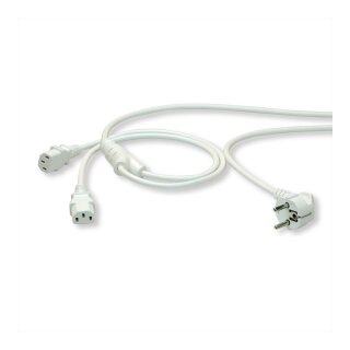 ROLINE Y-NETZANSCHLUSSKABEL 2M WEI