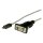 ROLINE Konverterkabel USB C-RS232 DB9 1,8m