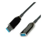 ROLINE USB3.2 GEN1 AKT.AOC-KABEL ST/BU