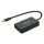 ROLINE USB 3.2 Gen 2 Hub 4fach 2x USB-A + 2x USB-C PD Typ C Anschlusskabel