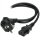 ROLINE Netzkabel, 3pol. Notebook-Buchse, schwarz, 0,8 m