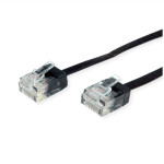 ROLINE UTP Patchkabel Kat.6A Class EA extra-flach schwarz...