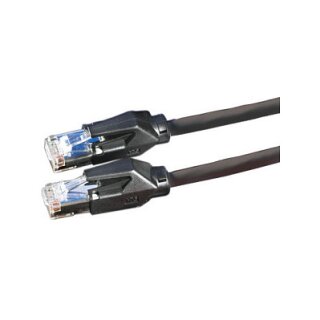 DTWYLER Patchkabel Kat.6 Class E S/FTP CU 7702 flex LSOH Hirose TM21 schwarz 2m
