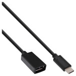 INLINE USB 3.1 Adapterkabel Typ C Stecker an A Buchse...
