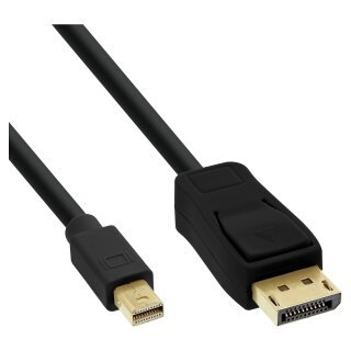 INLINE Mini DisplayPort OUT zu DisplayPort IN Kabel schwarz 1,5m