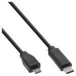 INLINE USB 2.0 Kabel Typ C Stecker an Micro-B Stecker...