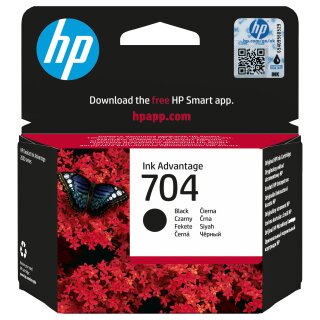 HP 704 BLACK ORIGINAL INK