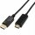 Captiva Kabel Displayport zu HDMI schwarz 4K 60Hz 1m HighSpeed DP zu HDMI