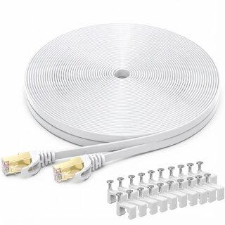 Captiva Kabel Patchkabel CAT 8 Kabel fr Netzwerk, LAN und Ethernet 10m grau