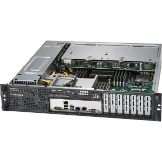 2HE Supermicro Gehäuse SuperChassis 2U CSE-823MTQC-R802LPB