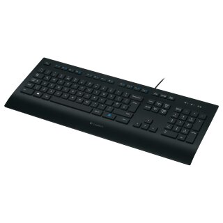 Logitech K280e Keyboard for Business DE - Tastatur - USB Black QWERTZ DE