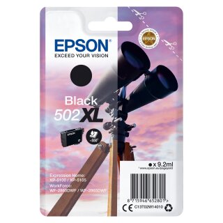 Epson Tinte 502XL C13T02W14010 Schwarz bis zu 550 Seiten