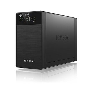 RAID System. 2x SATA 3.5" zu 1x USB 3.0 + 1x eSATA. RAID 0/1/JBOD/SINGLE ICY BOX