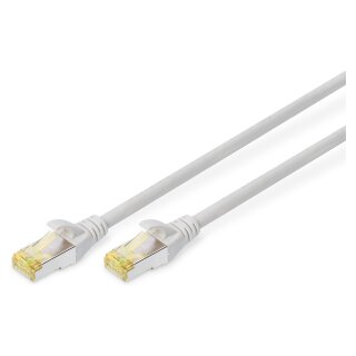 DIGITUS Patchkabel Cat6a S/FTP 2xRJ45 7.0m grau Hebelschutz Polybeutel