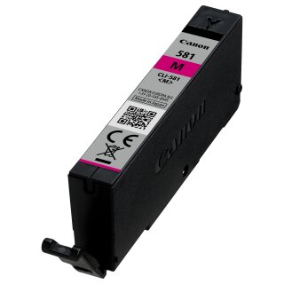 Canon Tinte CLI-581M 2104C001 Magenta bis zu 237 Seiten gemäß ISO/IEC 24711