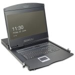 Digitus 19" LCD KVM Konsole, 16-Port VGA, deutsche...