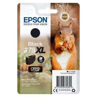 Epson Tinte 378XL C13T37914010 Schwarz bis zu 500 Seiten