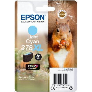 Epson Tinte 378XL C13T37954010 Hellcyan bis zu 830 Seiten