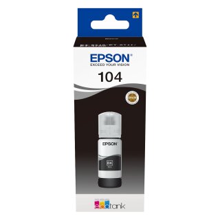 Epson Tinte 104 EcoTank C13T00P140 Schwarz bis zu 4.500 Seiten