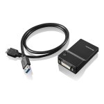 Lenovo USB 3.0 to DVI/VGA Monitor Adapter - Adapter -...