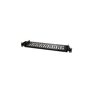 Fachboden 19" 1HE LogiLink, max. 5 KG, d=150mm, black