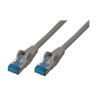 Patchkabel CAT6a RJ45 S/FTP PiMF 0,5m Grau