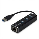 USB3.0 HUB 3Port Inter-Tech Argus IT-310 1x RJ45 Gigabit...
