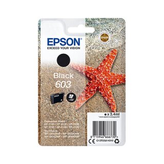 Epson Tinte 603 C13T03U14010 Schwarz bis zu 150 Seiten