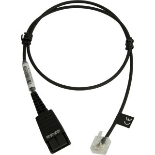 Jabra QD Cord to RJ45 straight 0.5meters for Agfeo ST40