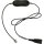 JABRA Smart Cord QD to RJ9 straight 0.8 meters with 8-position switch configurator for STD Variants Headset