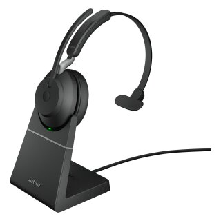 Jabra Evolve2 65 Mono UC + Ladestation + Link 380a, schwarz