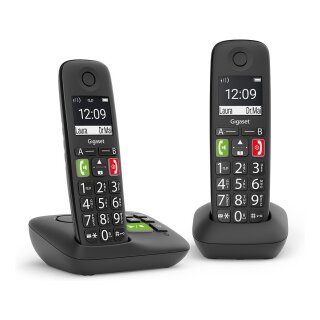 Gigaset E290A Duo - Schnurlostelefon - Anrufbeantworter mit Rufnummernanzeige
