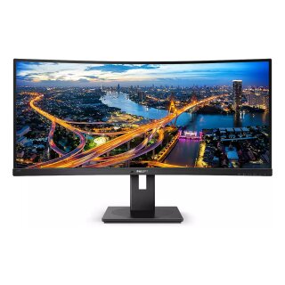 86.4cm/34 (3440x1440) Philips B-Line 345B1C Curved 5ms 21:9 USB 2xHDMI DisplayPort VESA Speaker WQHD Black