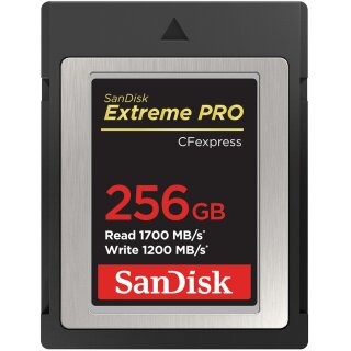 Card 256GB Sandisk Extreme Pro 1700MB/s express
