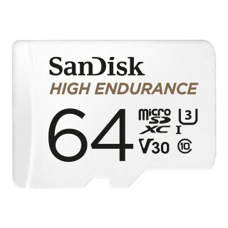 CARD 64GB Sandisk High Endurance Microsdxc 100MB/s +Adapter