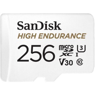 CARD 256GB SanDisk High Endurance MicroSDXC 100MB/s +Adapter