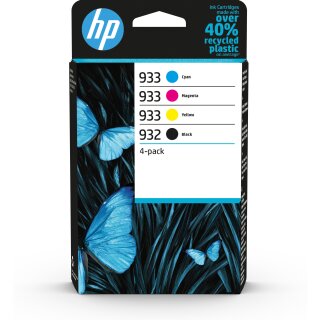 HP 5LB 932 Black 933 CMY Original Ink Cartridge 4-Pack