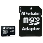 CARD 16GB Verbatim Premium MicroHC 80MB/s +Adapter