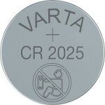 Batterie Knopfzelle CR2025 *Varta* 5-Pack