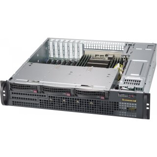 2HE Supermicro SC825M BTQC-R802LPB - Rack-Montage - 2U - verbessertes - erweitertes ATX