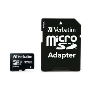 CARD 32GB Verbatim Pro MicroHC 90MB/s +Adapter