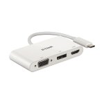 USB-C HUB 3Port D-Link DUB-V310 DisplayPort HDMI VGA 4K...